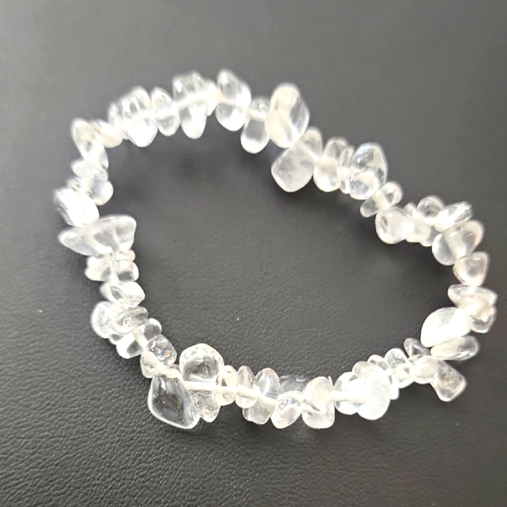 Clear CRYSTAL chip BRACELET